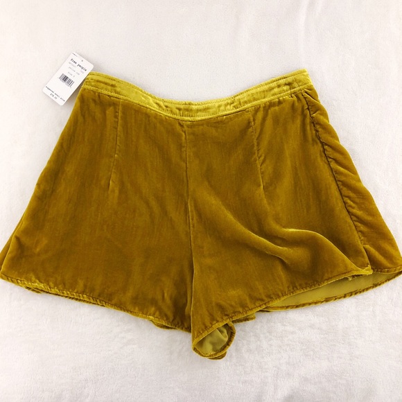 FREE PEOPLE Dance the Night Away Velvet Skort NWT - Picture 4 of 7
